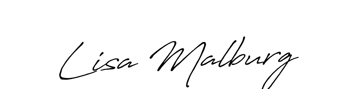 Antro_Vectra_Bolder is a professional signature style that is perfect for those who want to add a touch of class to their signature. It is also a great choice for those who want to make their signature more unique. Get Lisa Malburg name to fancy signature for free. Lisa Malburg signature style 7 images and pictures png