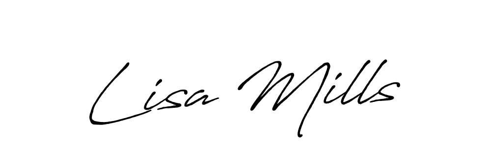The best way (Antro_Vectra_Bolder) to make a short signature is to pick only two or three words in your name. The name Lisa Mills include a total of six letters. For converting this name. Lisa Mills signature style 7 images and pictures png