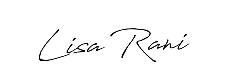 Also You can easily find your signature by using the search form. We will create Lisa Rani name handwritten signature images for you free of cost using Antro_Vectra_Bolder sign style. Lisa Rani signature style 7 images and pictures png