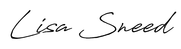 The best way (Antro_Vectra_Bolder) to make a short signature is to pick only two or three words in your name. For converting this name Lisa Sneed. Lisa Sneed signature style 7 images and pictures png