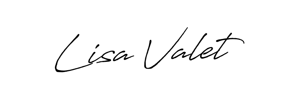 Similarly Antro_Vectra_Bolder is the best handwritten signature design. Signature creator online .You can use it as an online autograph creator for name Lisa Valet. Lisa Valet signature style 7 images and pictures png