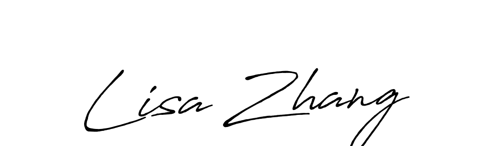 Create a beautiful signature design for name Lisa Zhang. With this signature (Antro_Vectra_Bolder) fonts, you can make a handwritten signature for free. Lisa Zhang signature style 7 images and pictures png