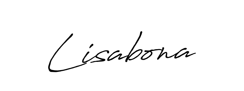 Also we have Lisabona name is the best signature style. Create professional handwritten signature collection using Antro_Vectra_Bolder autograph style. Lisabona signature style 7 images and pictures png