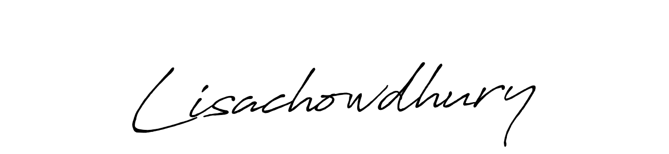 How to make Lisachowdhury signature? Antro_Vectra_Bolder is a professional autograph style. Create handwritten signature for Lisachowdhury name. Lisachowdhury signature style 7 images and pictures png