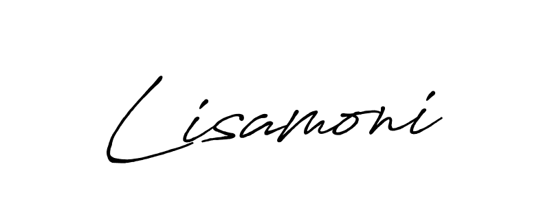 The best way (Antro_Vectra_Bolder) to make a short signature is to pick only two or three words in your name. The name Lisamoni include a total of six letters. For converting this name. Lisamoni signature style 7 images and pictures png