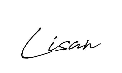 Make a beautiful signature design for name Lisan. Use this online signature maker to create a handwritten signature for free. Lisan signature style 7 images and pictures png