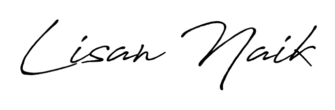 The Antro_Vectra_Bolder font gives name Lisan Naik a signature that looks effortless yet distinguished. Download high-res PNG instantly. Lisan Naik signature style 7 images and pictures png