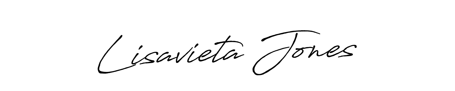 Use a signature maker to create a handwritten signature online. With this signature software, you can design (Antro_Vectra_Bolder) your own signature for name Lisavieta Jones. Lisavieta Jones signature style 7 images and pictures png