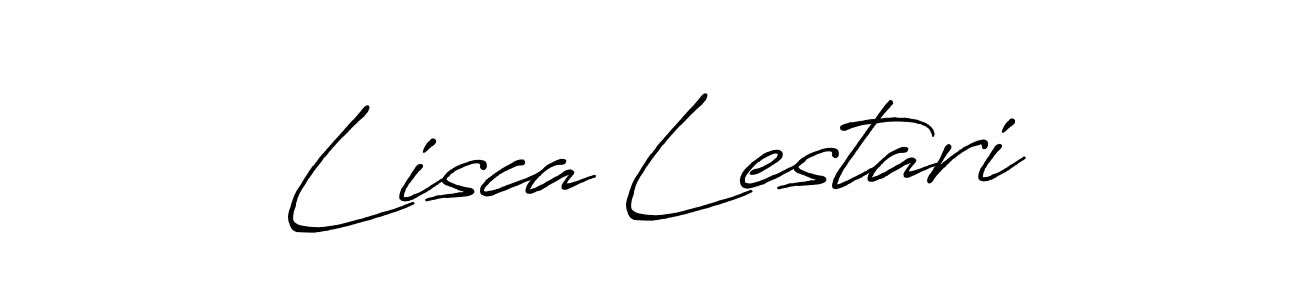 Use a signature maker to create a handwritten signature online. With this signature software, you can design (Antro_Vectra_Bolder) your own signature for name Lisca Lestari. Lisca Lestari signature style 7 images and pictures png