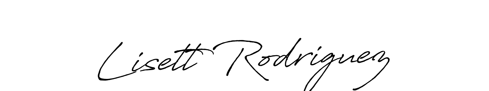 Make a short Lisett Rodriguez signature style. Manage your documents anywhere anytime using Antro_Vectra_Bolder. Create and add eSignatures, submit forms, share and send files easily. Lisett Rodriguez signature style 7 images and pictures png