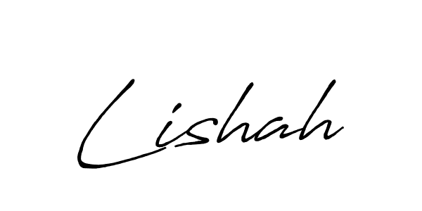 The best way (Antro_Vectra_Bolder) to make a short signature is to pick only two or three words in your name. The name Lishah include a total of six letters. For converting this name. Lishah signature style 7 images and pictures png