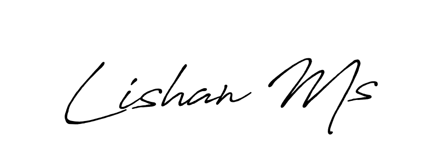 Make a beautiful signature design for name Lishan Ms. Use this online signature maker to create a handwritten signature for free. Lishan Ms signature style 7 images and pictures png