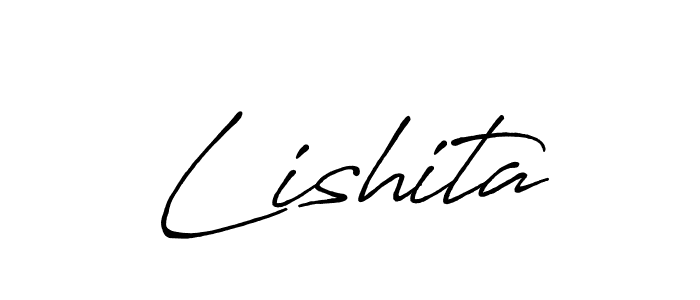 You should practise on your own different ways (Antro_Vectra_Bolder) to write your name (Lishita) in signature. don't let someone else do it for you. Lishita signature style 7 images and pictures png