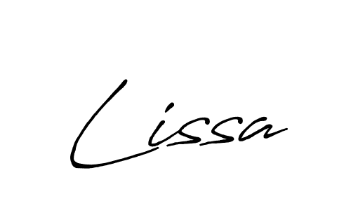 Also You can easily find your signature by using the search form. We will create Lissa name handwritten signature images for you free of cost using Antro_Vectra_Bolder sign style. Lissa signature style 7 images and pictures png