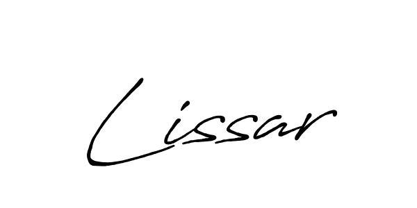 Also we have Lissar name is the best signature style. Create professional handwritten signature collection using Antro_Vectra_Bolder autograph style. Lissar signature style 7 images and pictures png