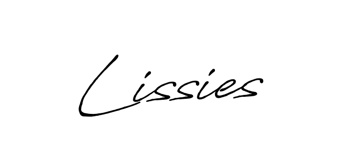 It looks lik you need a new signature style for name Lissies. Design unique handwritten (Antro_Vectra_Bolder) signature with our free signature maker in just a few clicks. Lissies signature style 7 images and pictures png