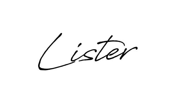 Similarly Antro_Vectra_Bolder is the best handwritten signature design. Signature creator online .You can use it as an online autograph creator for name Lister. Lister signature style 7 images and pictures png