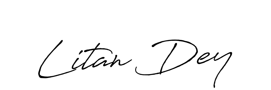 It looks lik you need a new signature style for name Litan Dey. Design unique handwritten (Antro_Vectra_Bolder) signature with our free signature maker in just a few clicks. Litan Dey signature style 7 images and pictures png