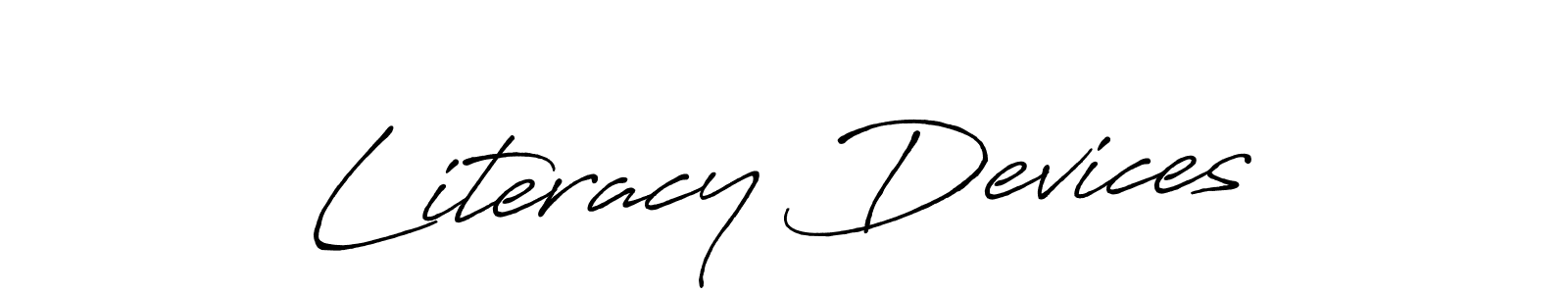 Also You can easily find your signature by using the search form. We will create Literacy Devices name handwritten signature images for you free of cost using Antro_Vectra_Bolder sign style. Literacy Devices signature style 7 images and pictures png