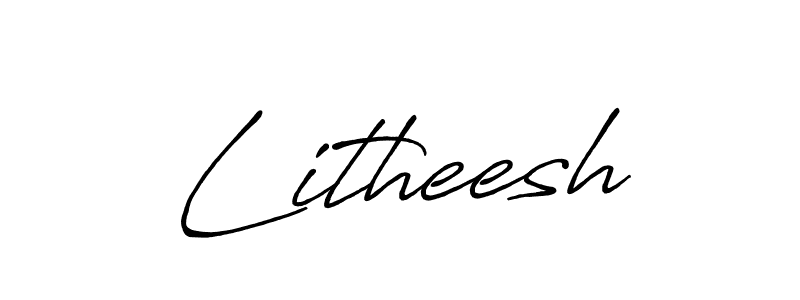 Also we have Litheesh name is the best signature style. Create professional handwritten signature collection using Antro_Vectra_Bolder autograph style. Litheesh signature style 7 images and pictures png