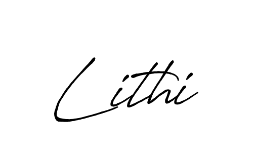 Design your own signature with our free online signature maker. With this signature software, you can create a handwritten (Antro_Vectra_Bolder) signature for name Lithi. Lithi signature style 7 images and pictures png