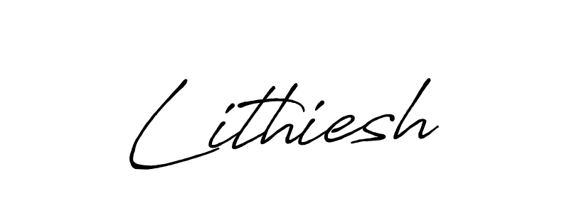 Lithiesh stylish signature style. Best Handwritten Sign (Antro_Vectra_Bolder) for my name. Handwritten Signature Collection Ideas for my name Lithiesh. Lithiesh signature style 7 images and pictures png