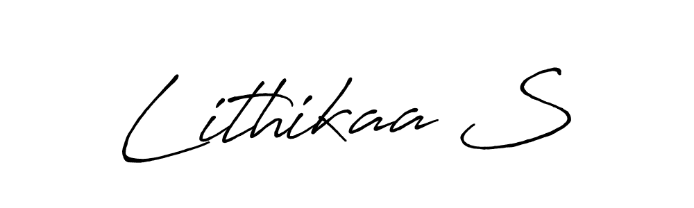 Also You can easily find your signature by using the search form. We will create Lithikaa S name handwritten signature images for you free of cost using Antro_Vectra_Bolder sign style. Lithikaa S signature style 7 images and pictures png