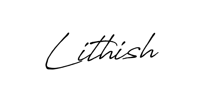 Also we have Lithish name is the best signature style. Create professional handwritten signature collection using Antro_Vectra_Bolder autograph style. Lithish signature style 7 images and pictures png