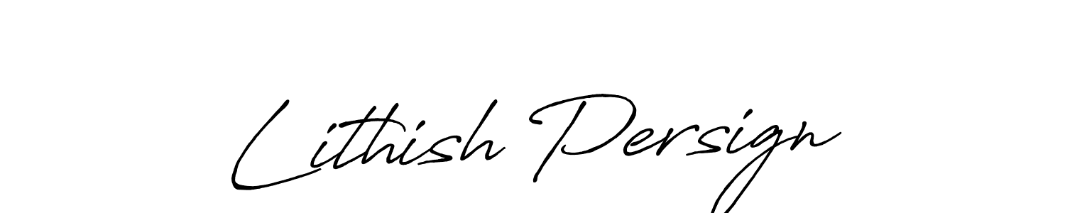 Similarly Antro_Vectra_Bolder is the best handwritten signature design. Signature creator online .You can use it as an online autograph creator for name Lithish Persign. Lithish Persign signature style 7 images and pictures png