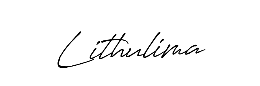 Use a signature maker to create a handwritten signature online. With this signature software, you can design (Antro_Vectra_Bolder) your own signature for name Lithulima. Lithulima signature style 7 images and pictures png
