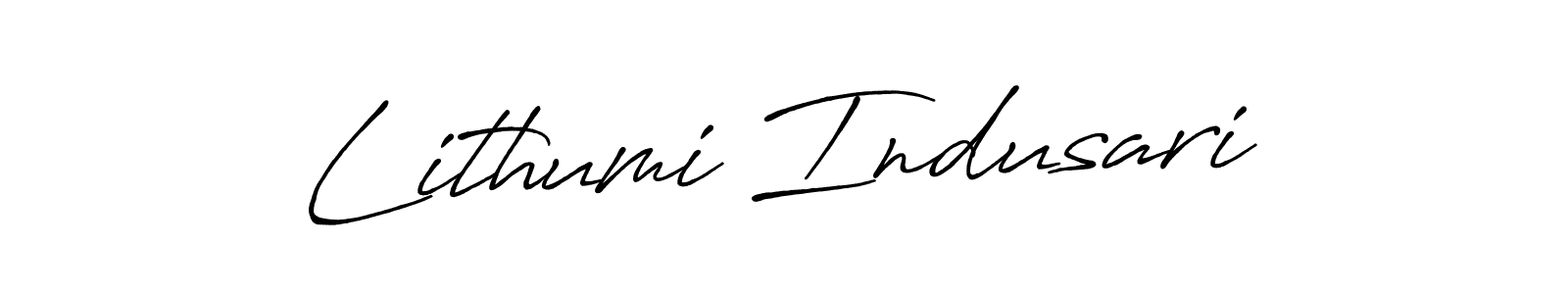 Lithumi Indusari stylish signature style. Best Handwritten Sign (Antro_Vectra_Bolder) for my name. Handwritten Signature Collection Ideas for my name Lithumi Indusari. Lithumi Indusari signature style 7 images and pictures png