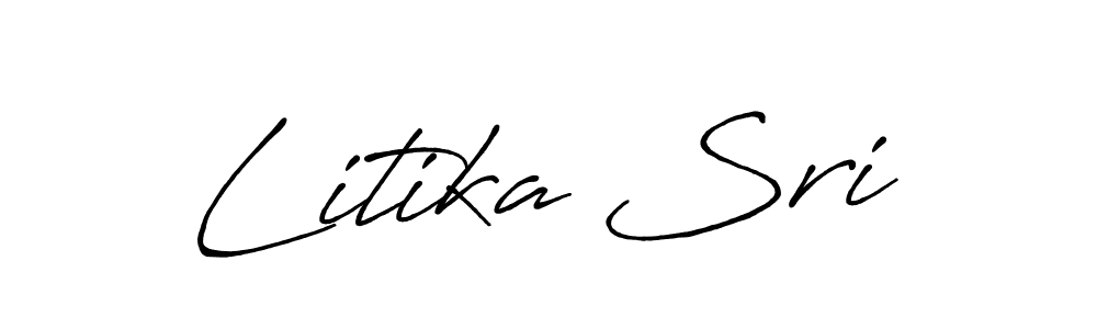 Also we have Litika Sri name is the best signature style. Create professional handwritten signature collection using Antro_Vectra_Bolder autograph style. Litika Sri signature style 7 images and pictures png