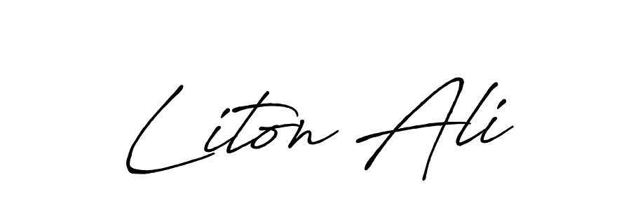 It looks lik you need a new signature style for name Liton Ali. Design unique handwritten (Antro_Vectra_Bolder) signature with our free signature maker in just a few clicks. Liton Ali signature style 7 images and pictures png