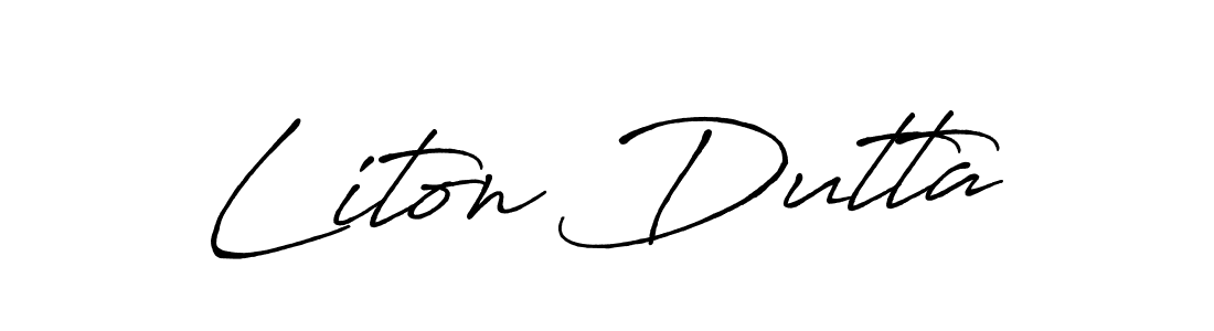 Make a beautiful signature design for name Liton Dutta. Use this online signature maker to create a handwritten signature for free. Liton Dutta signature style 7 images and pictures png