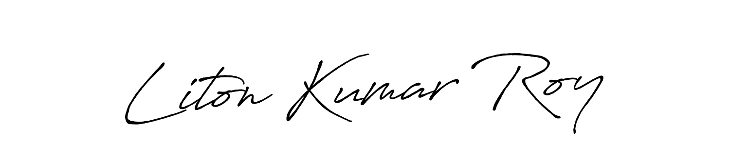Once you've used our free online signature maker to create your best signature Antro_Vectra_Bolder style, it's time to enjoy all of the benefits that Liton Kumar Roy name signing documents. Liton Kumar Roy signature style 7 images and pictures png