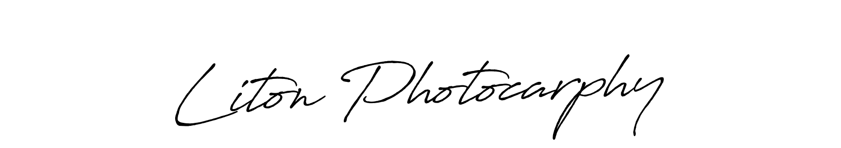 It looks lik you need a new signature style for name Liton Photocarphy. Design unique handwritten (Antro_Vectra_Bolder) signature with our free signature maker in just a few clicks. Liton Photocarphy signature style 7 images and pictures png