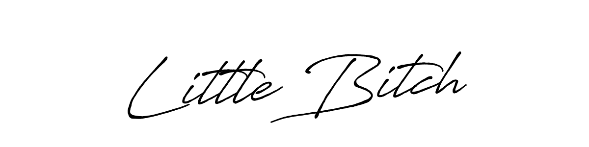 Little Bitch stylish signature style. Best Handwritten Sign (Antro_Vectra_Bolder) for my name. Handwritten Signature Collection Ideas for my name Little Bitch. Little Bitch signature style 7 images and pictures png