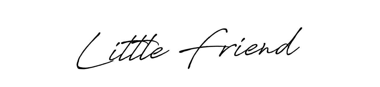 Design your own signature with our free online signature maker. With this signature software, you can create a handwritten (Antro_Vectra_Bolder) signature for name Little Friend. Little Friend signature style 7 images and pictures png