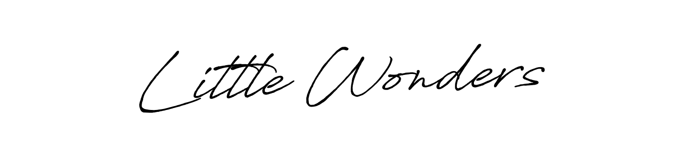 You should practise on your own different ways (Antro_Vectra_Bolder) to write your name (Little Wonders) in signature. don't let someone else do it for you. Little Wonders signature style 7 images and pictures png