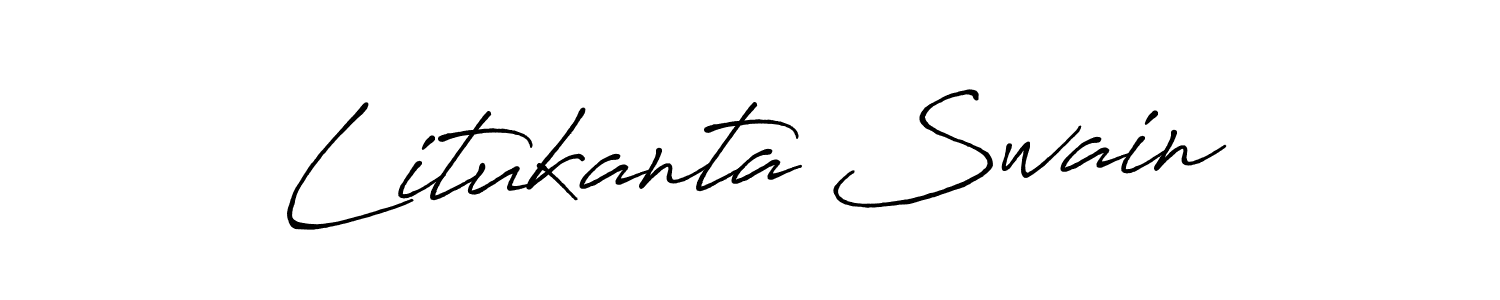 Create a beautiful signature design for name Litukanta Swain. With this signature (Antro_Vectra_Bolder) fonts, you can make a handwritten signature for free. Litukanta Swain signature style 7 images and pictures png