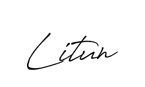 How to Draw Litun signature style? Antro_Vectra_Bolder is a latest design signature styles for name Litun. Litun signature style 7 images and pictures png