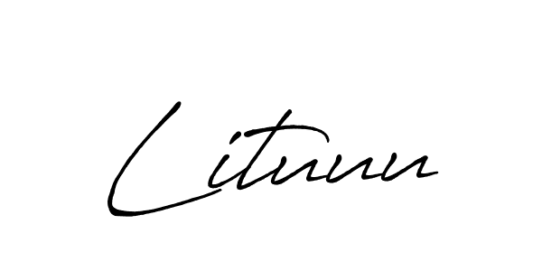 Design your own signature with our free online signature maker. With this signature software, you can create a handwritten (Antro_Vectra_Bolder) signature for name Lituuu. Lituuu signature style 7 images and pictures png