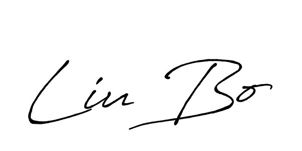 Also You can easily find your signature by using the search form. We will create Liu Bo name handwritten signature images for you free of cost using Antro_Vectra_Bolder sign style. Liu Bo signature style 7 images and pictures png