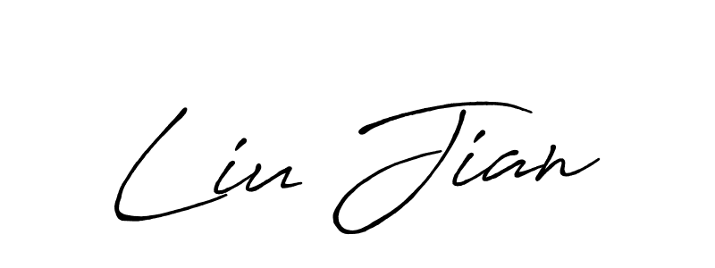 How to make Liu Jian signature? Antro_Vectra_Bolder is a professional autograph style. Create handwritten signature for Liu Jian name. Liu Jian signature style 7 images and pictures png