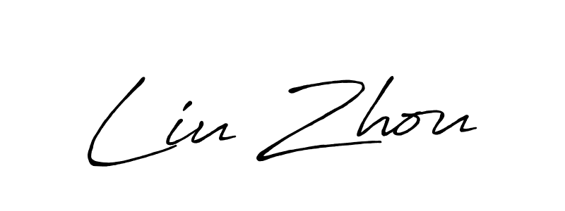 Design your own signature with our free online signature maker. With this signature software, you can create a handwritten (Antro_Vectra_Bolder) signature for name Liu Zhou. Liu Zhou signature style 7 images and pictures png