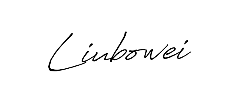 Similarly Antro_Vectra_Bolder is the best handwritten signature design. Signature creator online .You can use it as an online autograph creator for name Liubowei. Liubowei signature style 7 images and pictures png