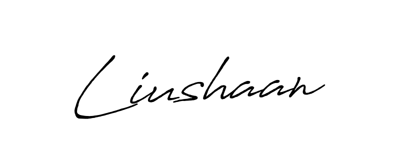 Also You can easily find your signature by using the search form. We will create Liushaan name handwritten signature images for you free of cost using Antro_Vectra_Bolder sign style. Liushaan signature style 7 images and pictures png