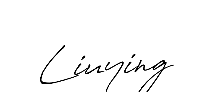 Make a beautiful signature design for name Liuying. With this signature (Antro_Vectra_Bolder) style, you can create a handwritten signature for free. Liuying signature style 7 images and pictures png