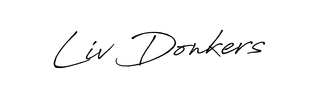 Similarly Antro_Vectra_Bolder is the best handwritten signature design. Signature creator online .You can use it as an online autograph creator for name Liv Donkers. Liv Donkers signature style 7 images and pictures png