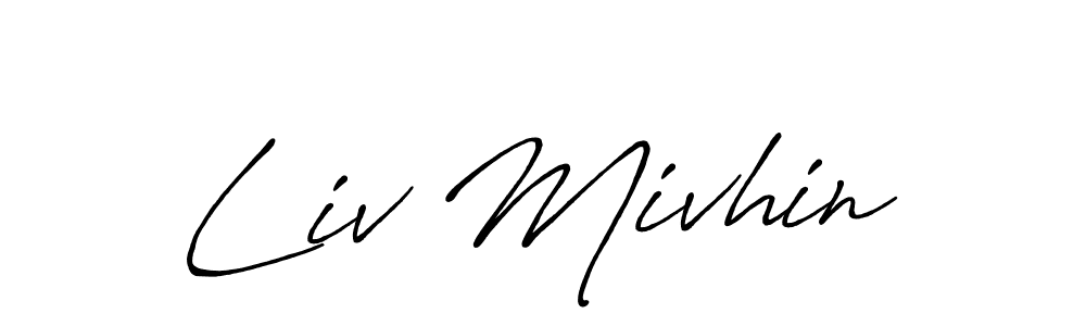 It looks lik you need a new signature style for name Liv Mivhin. Design unique handwritten (Antro_Vectra_Bolder) signature with our free signature maker in just a few clicks. Liv Mivhin signature style 7 images and pictures png